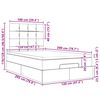 vidaXL Ottoman-Bett mit Matratze & LEDs Dunkelbraun 120x200 cm Stoff