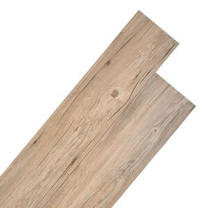 vidaXL PVC-Fliesen Nicht Selbstklebend 5,26 m&sup2; 2 mm Eiche Braun