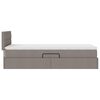 vidaXL Aufbewahrungsbett mit Matratze Taupe 90 x 190 cm Holzwerkstoff