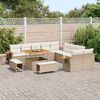 vidaXL Gartensofa-set mit Kissen 13 pcs Beige und Creme