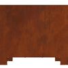 vidaXL Feuerstelle Braun 80 x 80 x 40 cm Wetterfeststahl