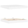 vidaXL Bettgestell mit Matratze mit Matratze 2 pcs Wei&szlig; PVC