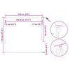 vidaXL Verdunkelungsrollo Cremewei&szlig; 150x130cm Stoffbreite 146,6cm