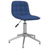 vidaXL Esszimmerst&uuml;hle 4 Stk. Drehbar Blau Stoff