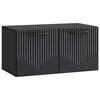 vidaXL Wandmontierter TV-Schrank Schwarz 59,5 x 31 x 30 cm