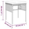 vidaXL 6-tlg. Garten-Lounge-Set mit Kissen Schwarz Poly Rattan