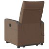vidaXL Massagesessel mit Aufstehhilfe Braun Stoff