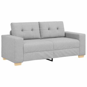vidaXL Loveseat-Sofa Wolkengrau 180x77x82 cm Stoff