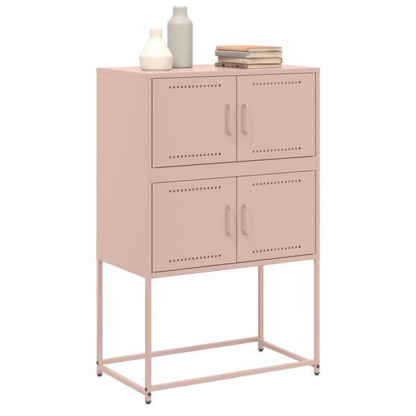 vidaXL Sideboard Rosa 68,5x38,5x107 cm Stahl