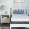 vidaXL Matratze Wei&szlig; und Grau 80 x 160 cm Jacquard-Stoff