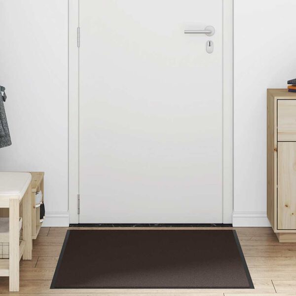 vidaXL Fu&szlig;matte Braun 90x150 cm