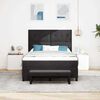 vidaXL Boxspringbett mit Matratze Schwarz 160 x 200 cm Samt