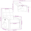 vidaXL Massagesessel Elektrisch Taupe Stoff