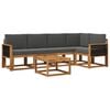 vidaXL Outdoor-Sofagarnitur 6 stk. Natur und Anthrazit