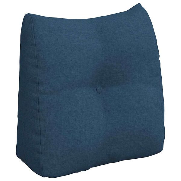vidaXL R&uuml;cken Kissen Blau 45 x 24 x 50 cm Stoff