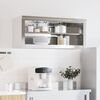 vidaXL K&uuml;chen-Wandschrank mit Ablage Edelstahl