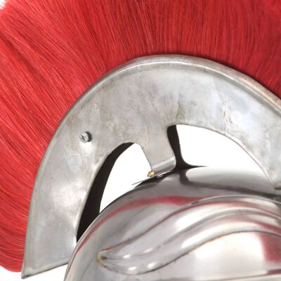 vidaXL Römischer Soldaten-Helm Antik Replik für LARP Silbern Stahl