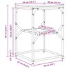 vidaXL Beistelltisch Artisan-Eiche 41 x 40 x 60 cm