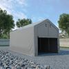 vidaXL Lagerzelt Stoff PVC 4x8 m Grau