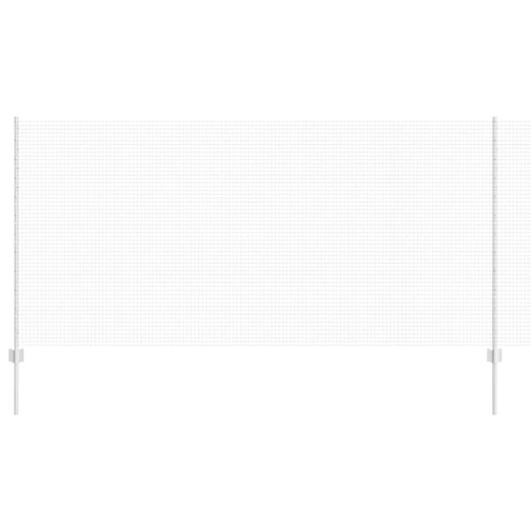 vidaXL Zaun mit Pfosten Silber 1,2 x 10 m Stahl