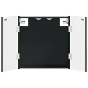 vidaXL Dartboard Schrank ALKMAAR Schwarz 52,5 x 10,5 x 53,5 cm