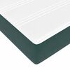 vidaXL Boxspringbett mit Matratze Dunkelgr&uuml;n 120 x 190 cm Stoff