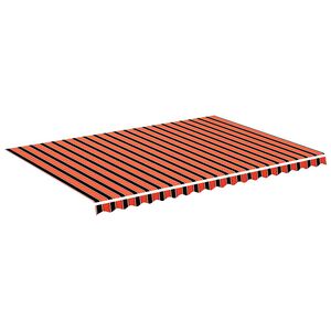 vidaXL Ersatzstoff f&uuml;r Markise Orange und Braun 500x350 cm Polyester