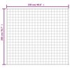 vidaXL Gewichtsdecke Grau 200x230 cm 13 kg Stoff