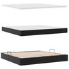 vidaXL Aufbewahrungsbett mit Matratze Schwarz 200 x 200 cm Kunstleder
