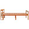 vidaXL Bettgestell mit Kopfteil ohne Matratze Wachsbraun 75x190 cm