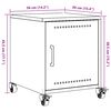 vidaXL Nachttische 2 Stk. Senfgelb 36x39x43,5 cm Stahl