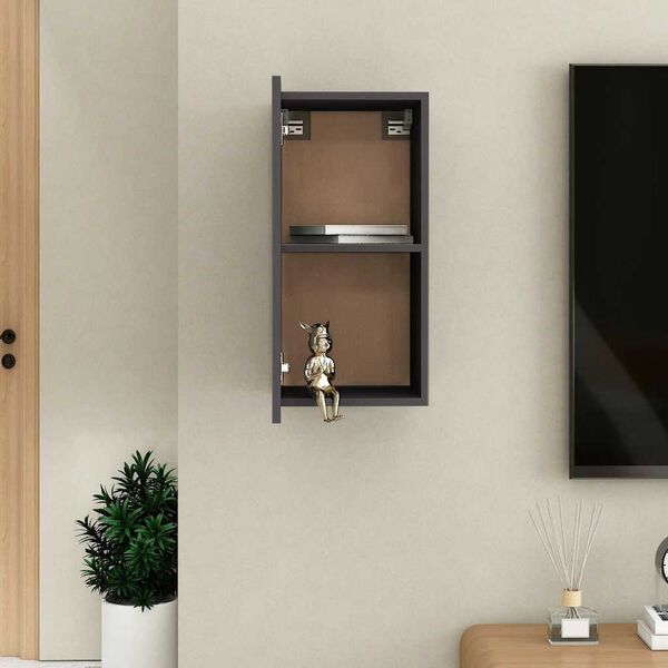 vidaXL TV-Schrank Grau 30,5x30x60 cm Holzwerkstoff