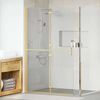 vidaXL Walk-in Duschwand Gold 120 x 6,5 x 190 cm Energiesparendes Glas
