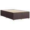 vidaXL Bettgestell ohne Matratze Dunkelbraun 120x190 cm Stoff