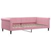 vidaXL Tagesbett Ausziehbar mit Schubladen Rosa 100x200 cm Samt