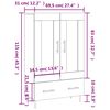 vidaXL Highboard Sonoma-Eiche 69,5x31x115 cm Holzwerkstoff