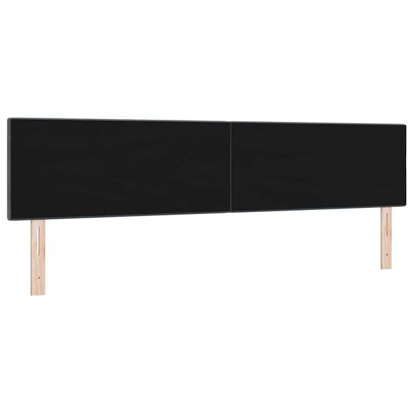 vidaXL Kopfteil mit Kopfteil Dunkelgrau 200 cm Kunstleder