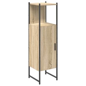 vidaXL Badezimmer Schrank Beige 33 x 33 x 120.5 cm Holzwerkstoff