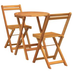 vidaXL Garten Essgruppe mit Kissen 3 pcs &Ouml;l-Natur Massivholz Akazie