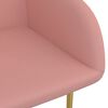 vidaXL Esszimmerst&uuml;hle 2 Stk. Rosa Samt