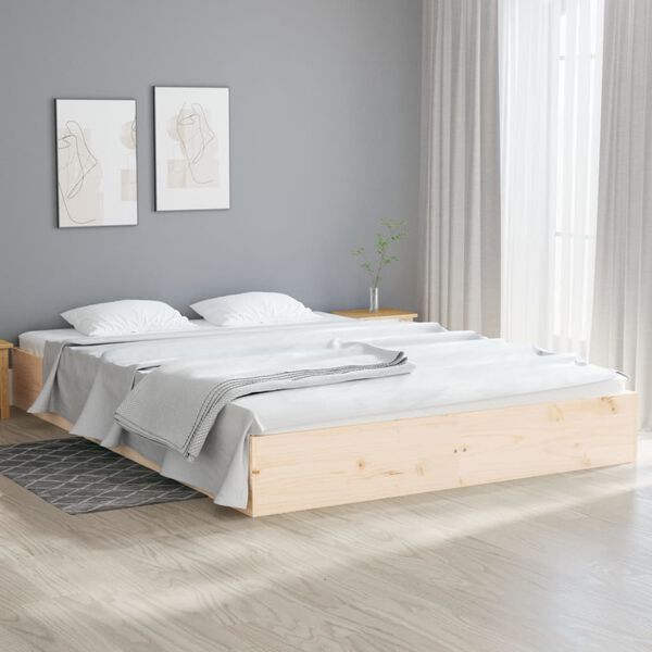 vidaXL Massivholzbett ohne Matratze 120x200 cm