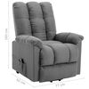 vidaXL Aufstehsessel Hellgrau Stoff