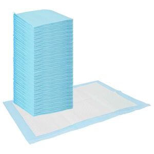 vidaXL Vliesstoff Haustier Trainingspad 100 stk. Blau und Wei&szlig;