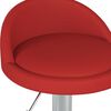 vidaXL Massagehocker Weinrot Kunstleder