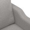 vidaXL 2-Sitzer-Sofa Hellgrau 140 cm Stoff