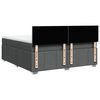 vidaXL Boxspringbett mit Matratze Dunkelgrau 180x200 cm Stoff