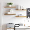 vidaXL Wandregal Wandmontiert 4 pcs Braun 50 x 23 x 4 cm Holzwerkstoff