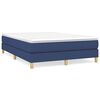 vidaXL Boxspringbettgestell Blau 140x190 cm Stoff