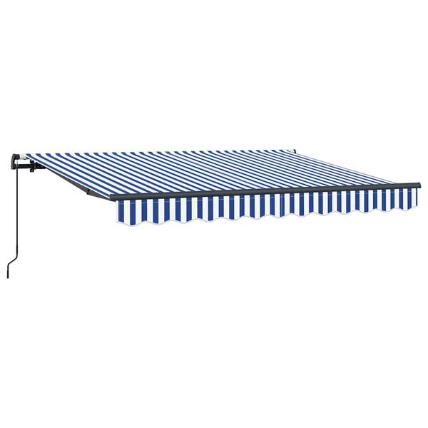 vidaXL Einziehbare Markise Blau 300 x 200 cm Stoff