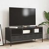 vidaXL TV-Schrank Schwarz 101,5x39x43,5 cm Kaltgewalzter Stahl